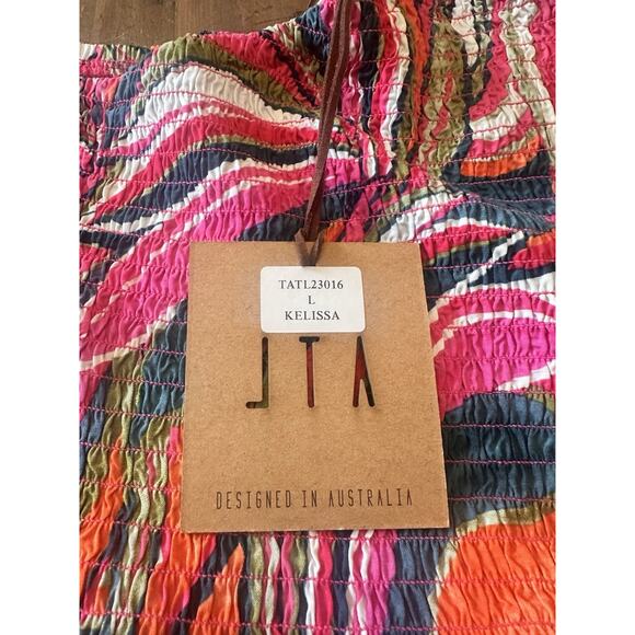 Abel The Label Anthropologie One Shoulder Kelissa Dress Size Large Maxi Resort - Picture 8 of 14